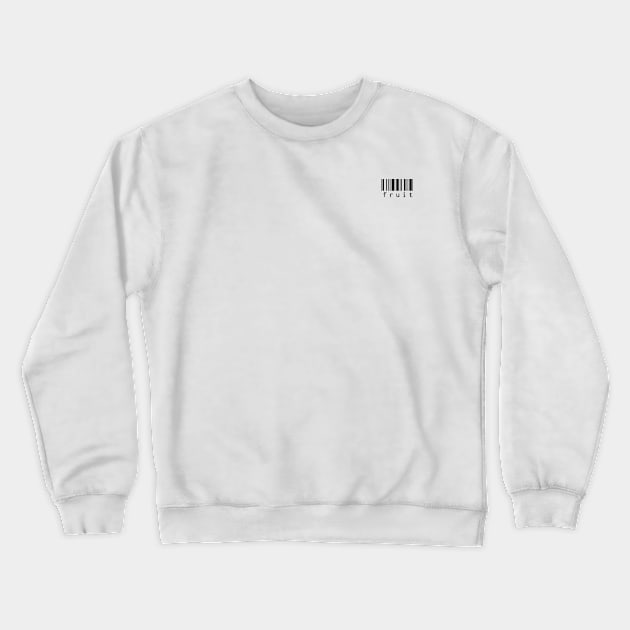 Fruit barcode - lowercase Crewneck Sweatshirt by karlfleener